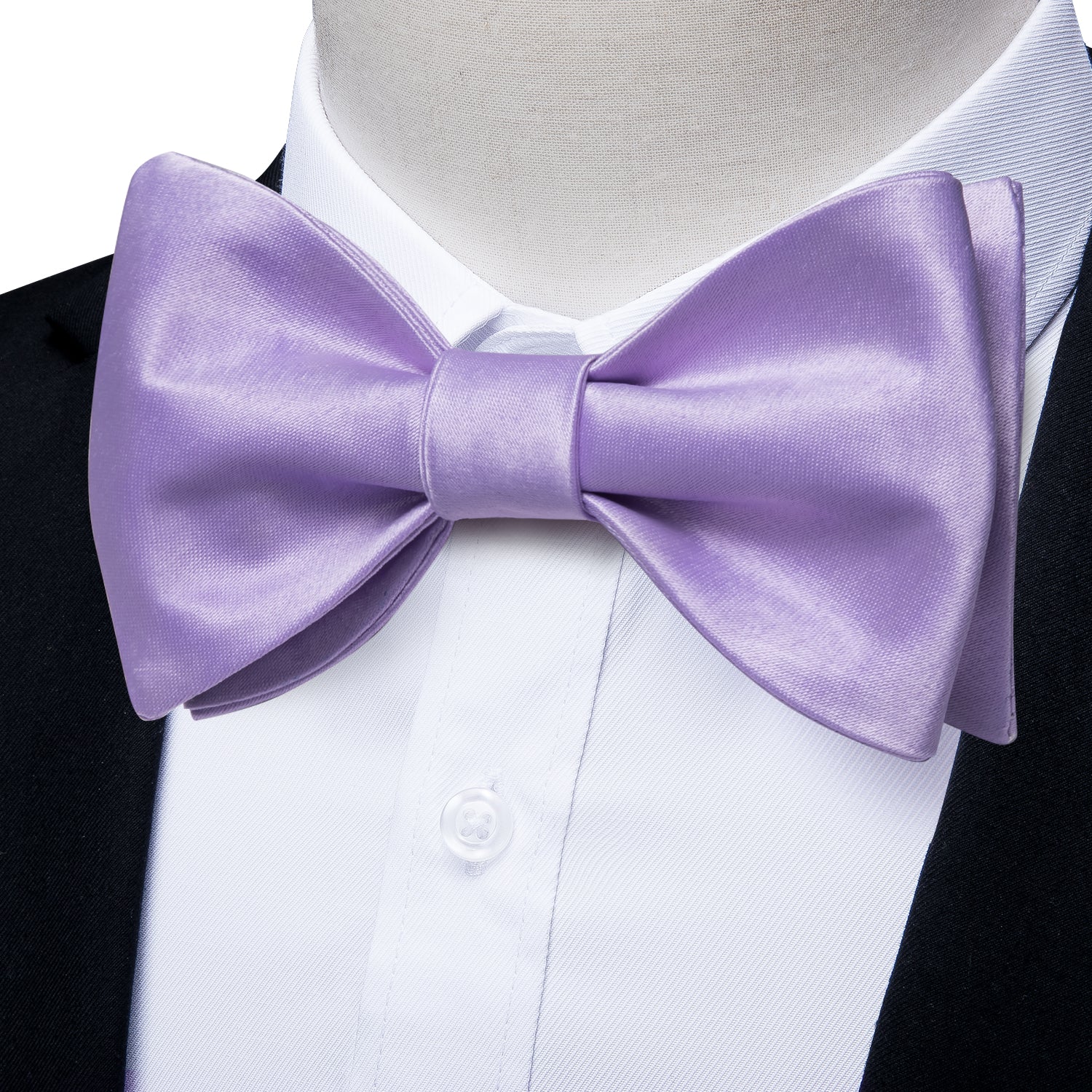GentCrest Purple Solid Bowtie Set - Image 1