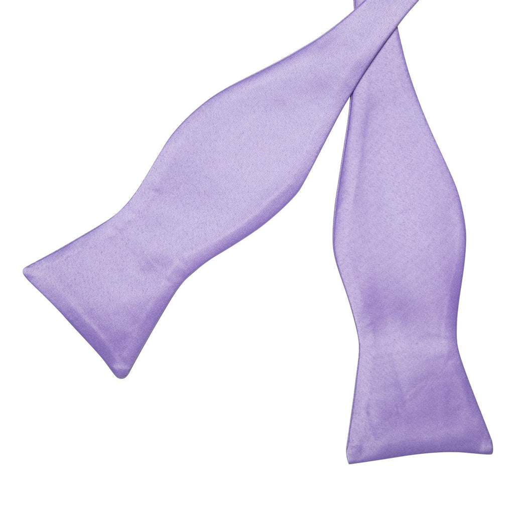 Solid Purple Bow Tie Set - GentCrest - View 5