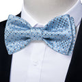 GentCrest Blue Plaid Bowtie Set - Image 1