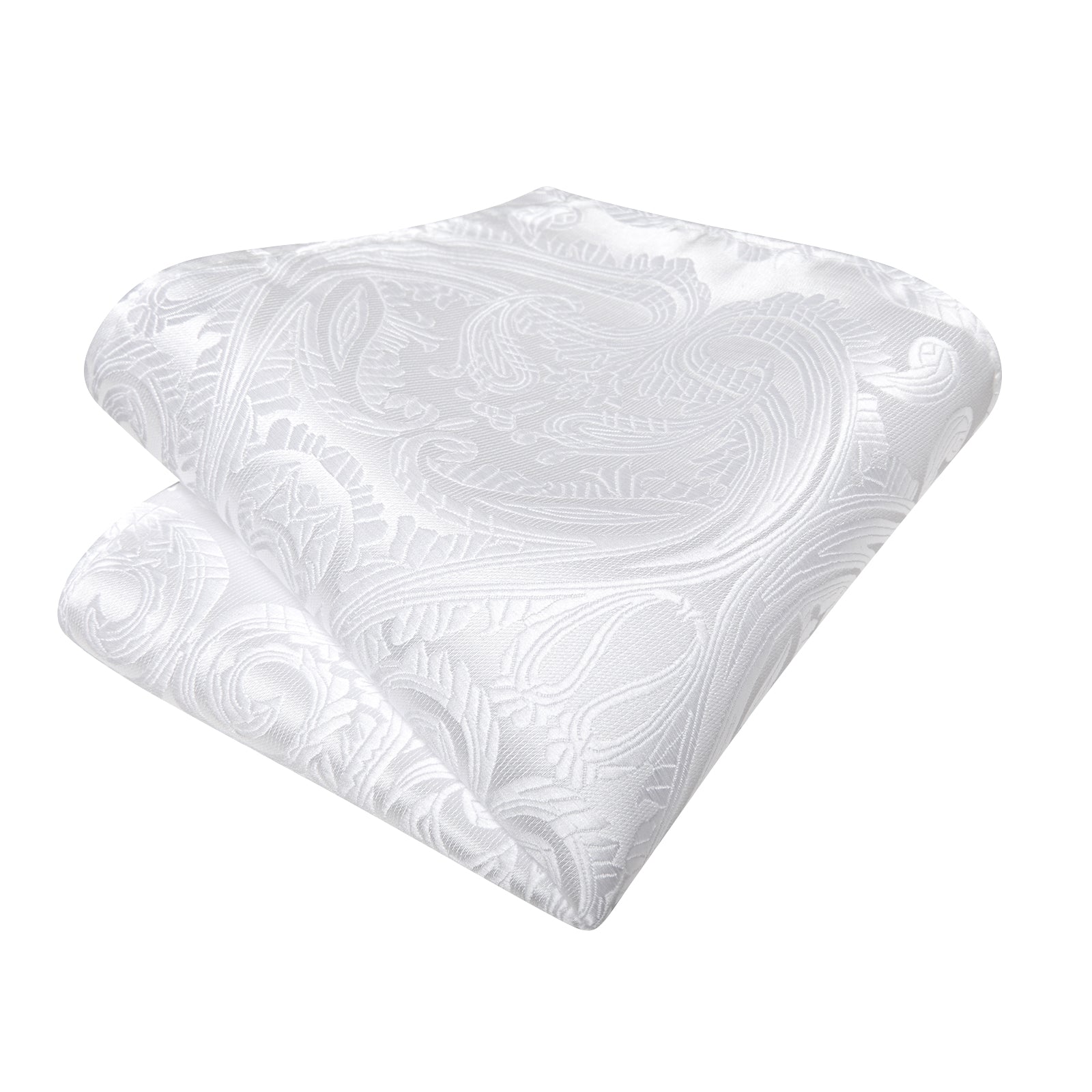 GentCrest White Paisley Bowtie Set - Image 5