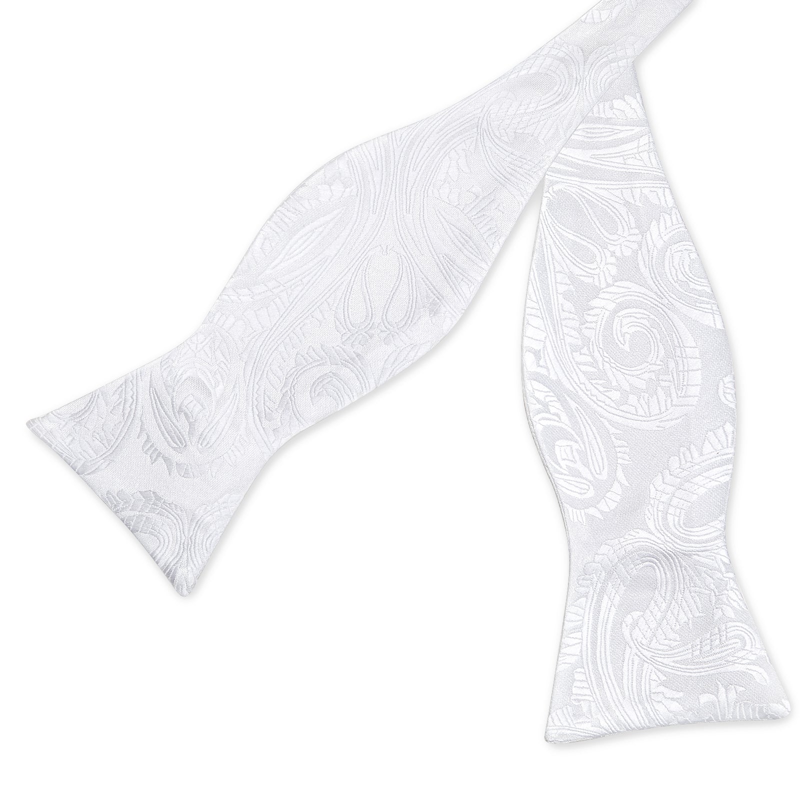 GentCrest White Paisley Bowtie Set - Image 3