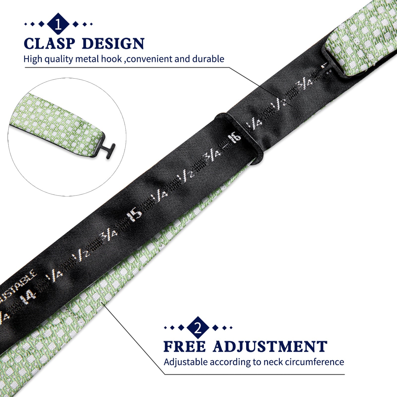 GentCrest Green Geometric Bowtie Set - Image 6