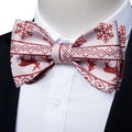 GentCrest White Novelty Bowtie Set - Image 1