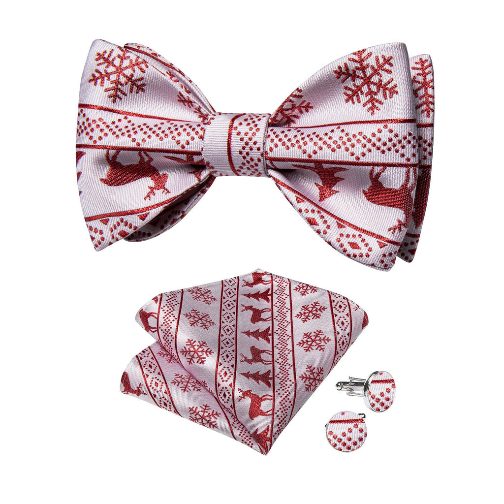 GentCrest White Novelty Bowtie Set - Image 5