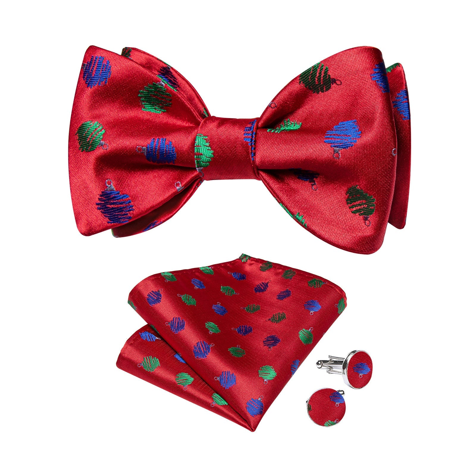GentCrest Red Polka Dot Bowtie Set - Image 2