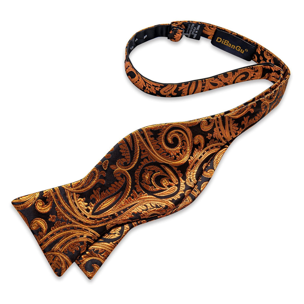 GentCrest Black Paisley Bowtie Set - Image 2