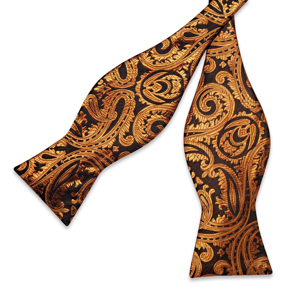 GentCrest Black Paisley Bowtie Set - Image 4
