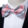 GentCrest Pink Plaid Bow Tie - Image 1