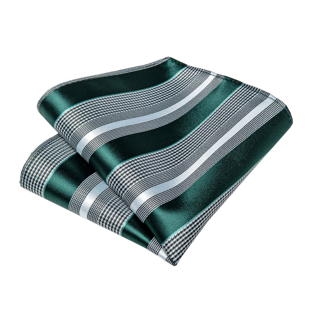 GentCrest Green Striped Bowtie Set - Image 3