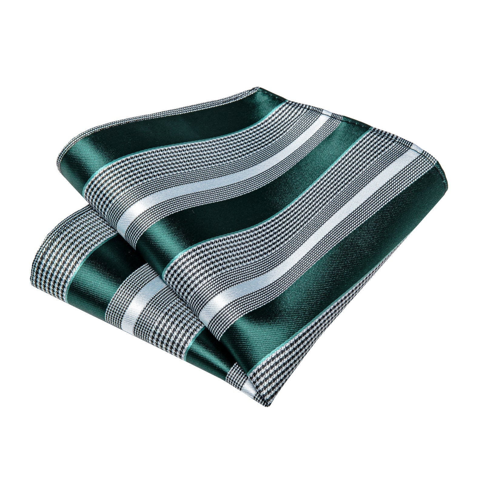 GentCrest Green Striped Bowtie Set - Image 3