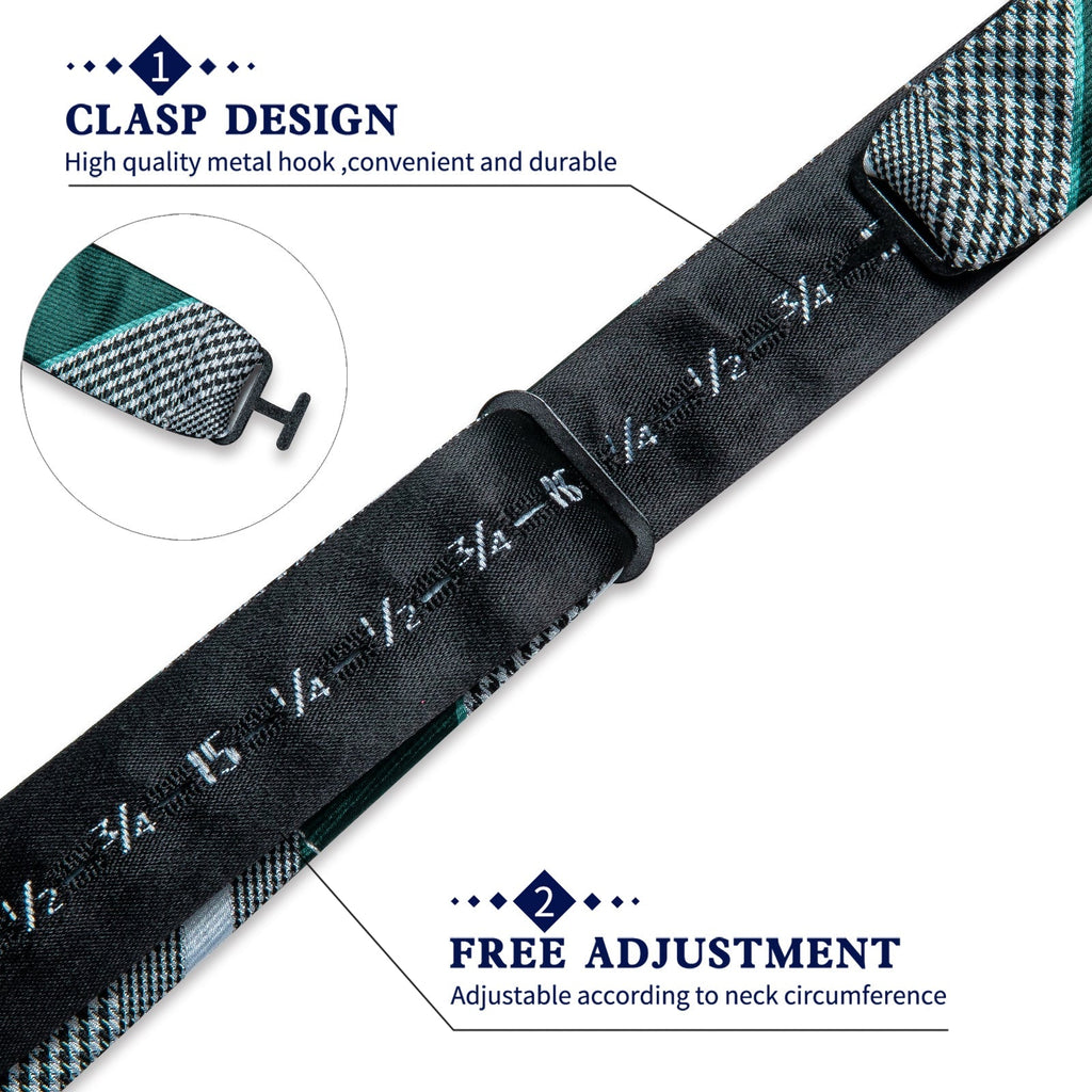 GentCrest Green Striped Bowtie Set - Image 5