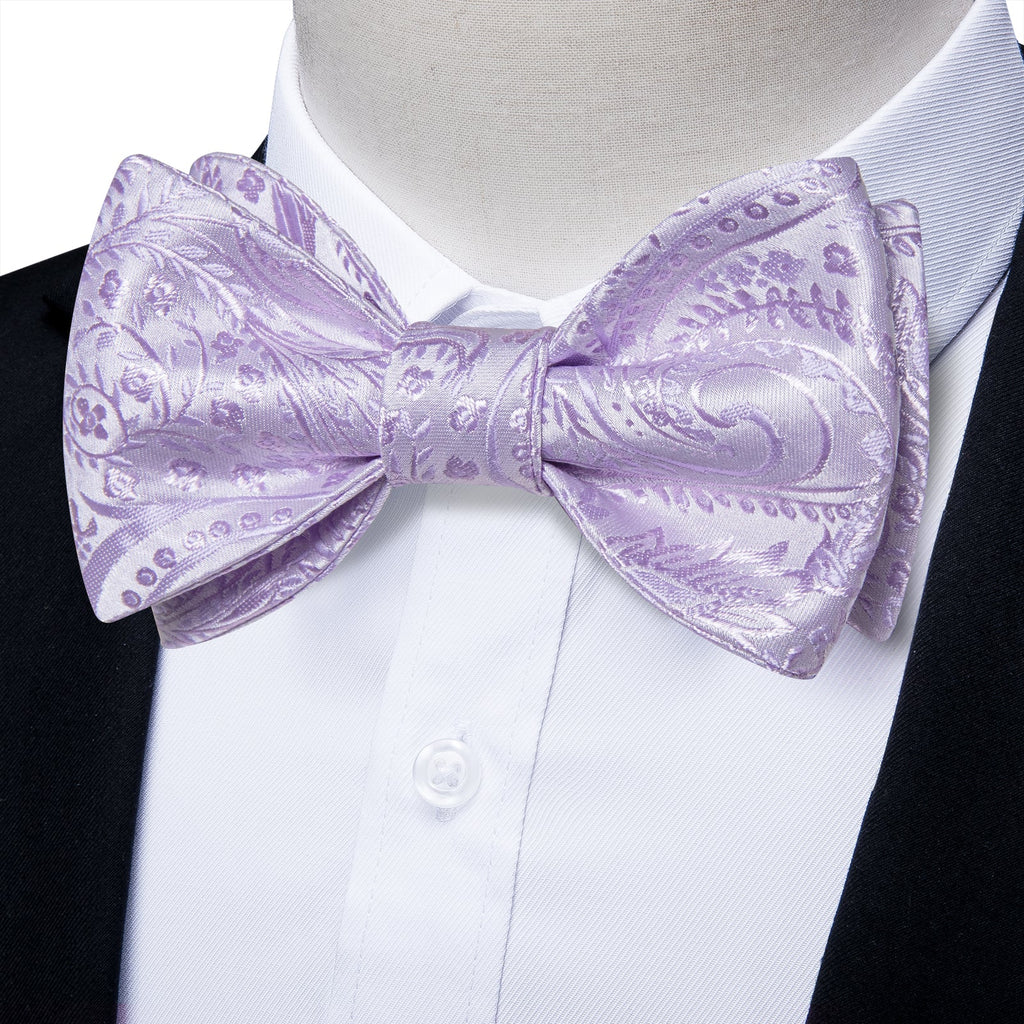 GentCrest Purple Floral Bowtie Set - Image 1