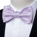 GentCrest Purple Floral Bowtie Set - Image 1