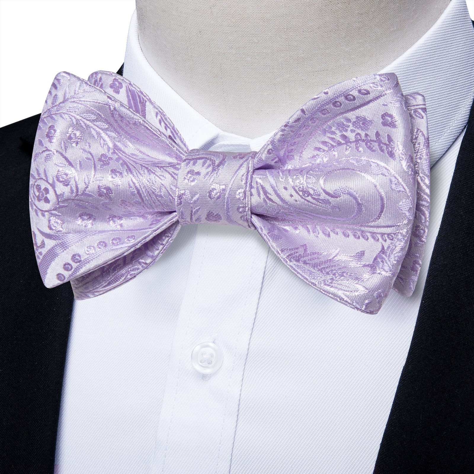GentCrest Purple Floral Bowtie Set - Image 1