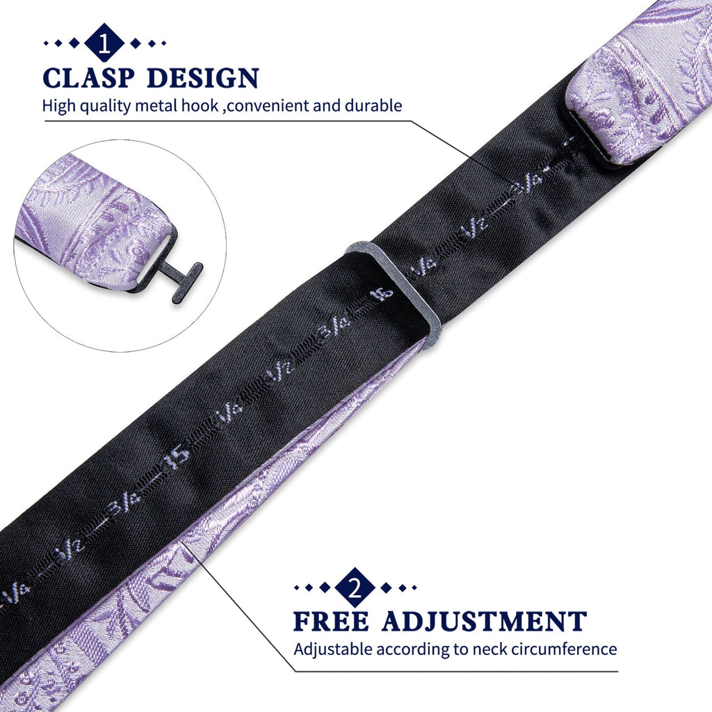 GentCrest Purple Floral Bowtie Set - Image 5
