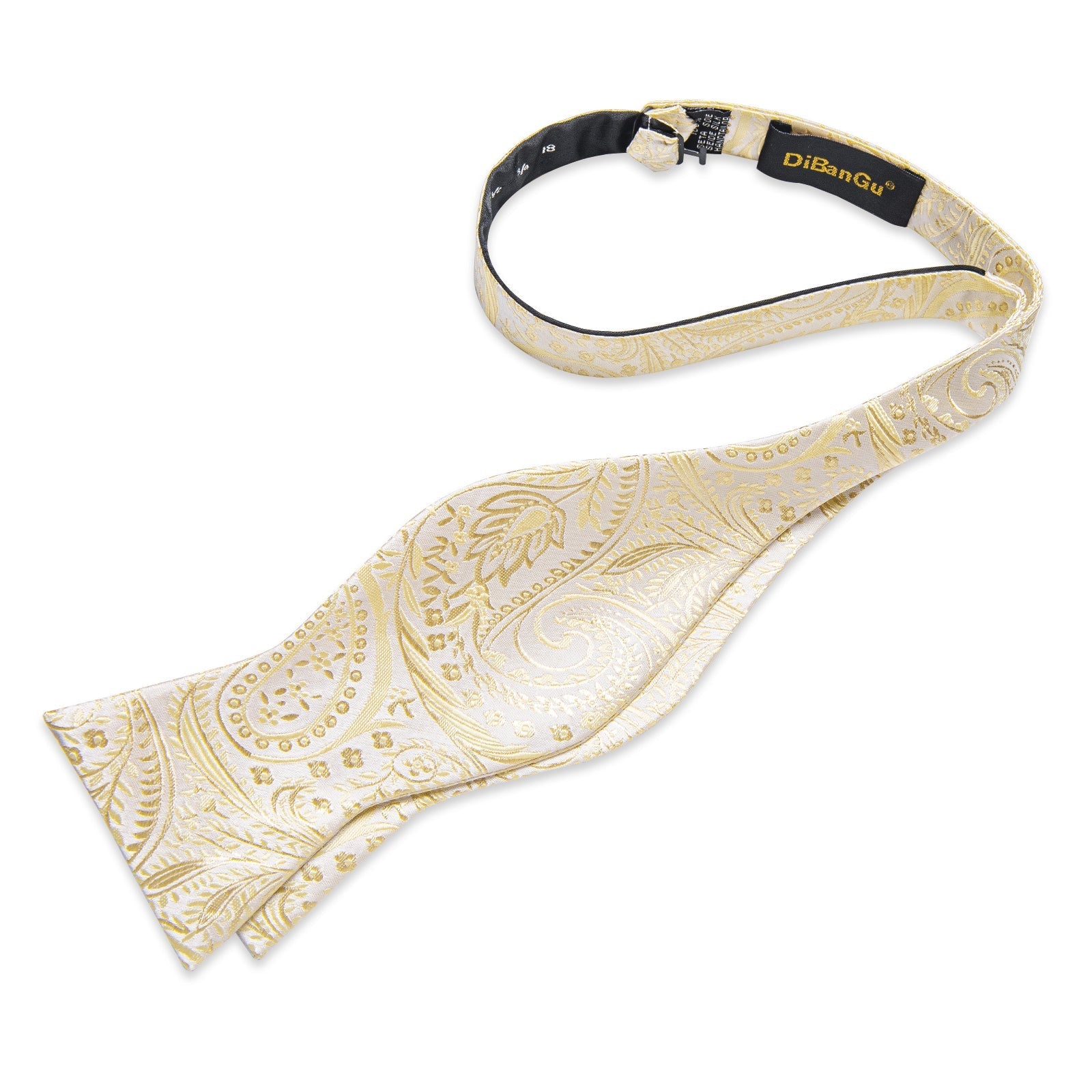 GentCrest Champagne Floral Bowtie Set - Image 2