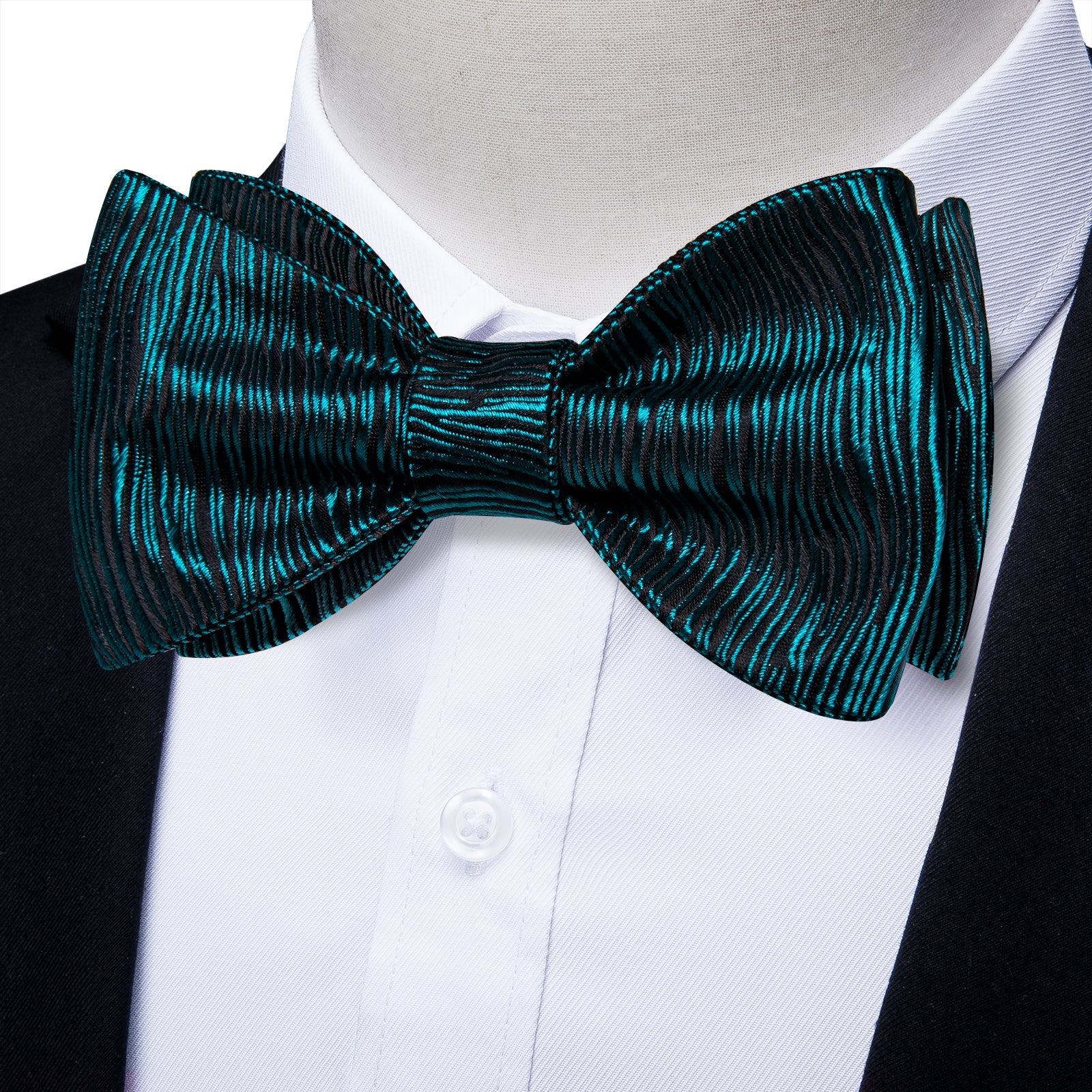 GentCrest Blue Striped Bowtie Set - Image 1