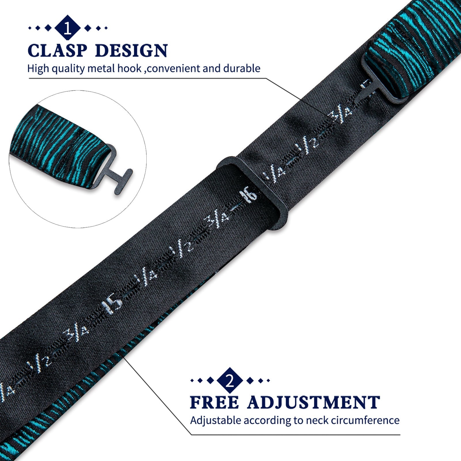 GentCrest Blue Striped Bowtie Set - Image 5