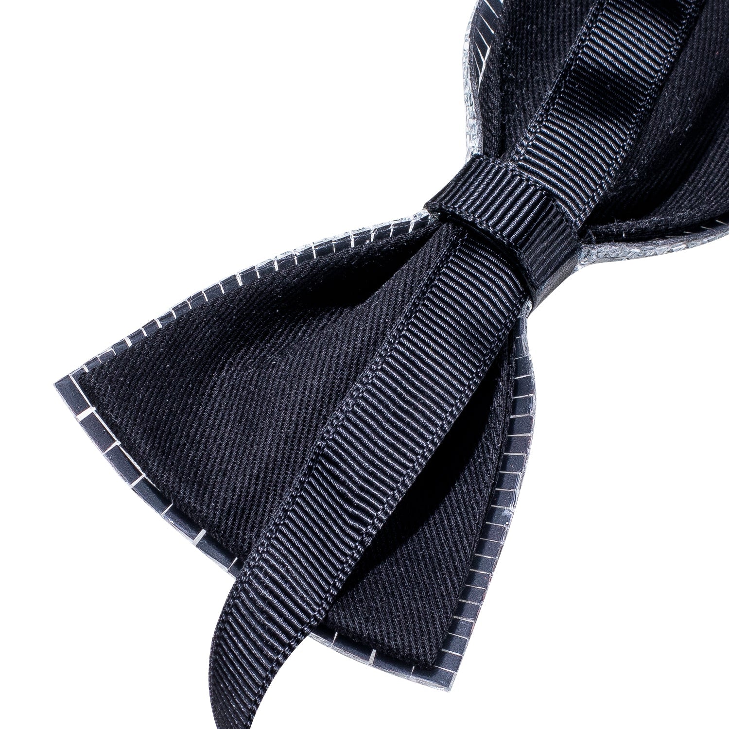 GentCrest White Rhinestone Bowtie Set - Image 5