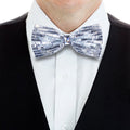 GentCrest White Rhinestone Bowtie Set - Image 1