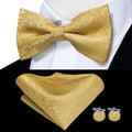 GentCrest Gold Paisley Bowtie Set - Image 1