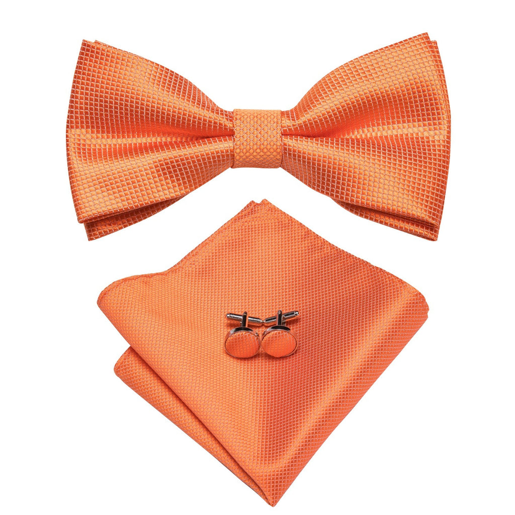GentCrest Red Solid Bowtie Set - Image 3