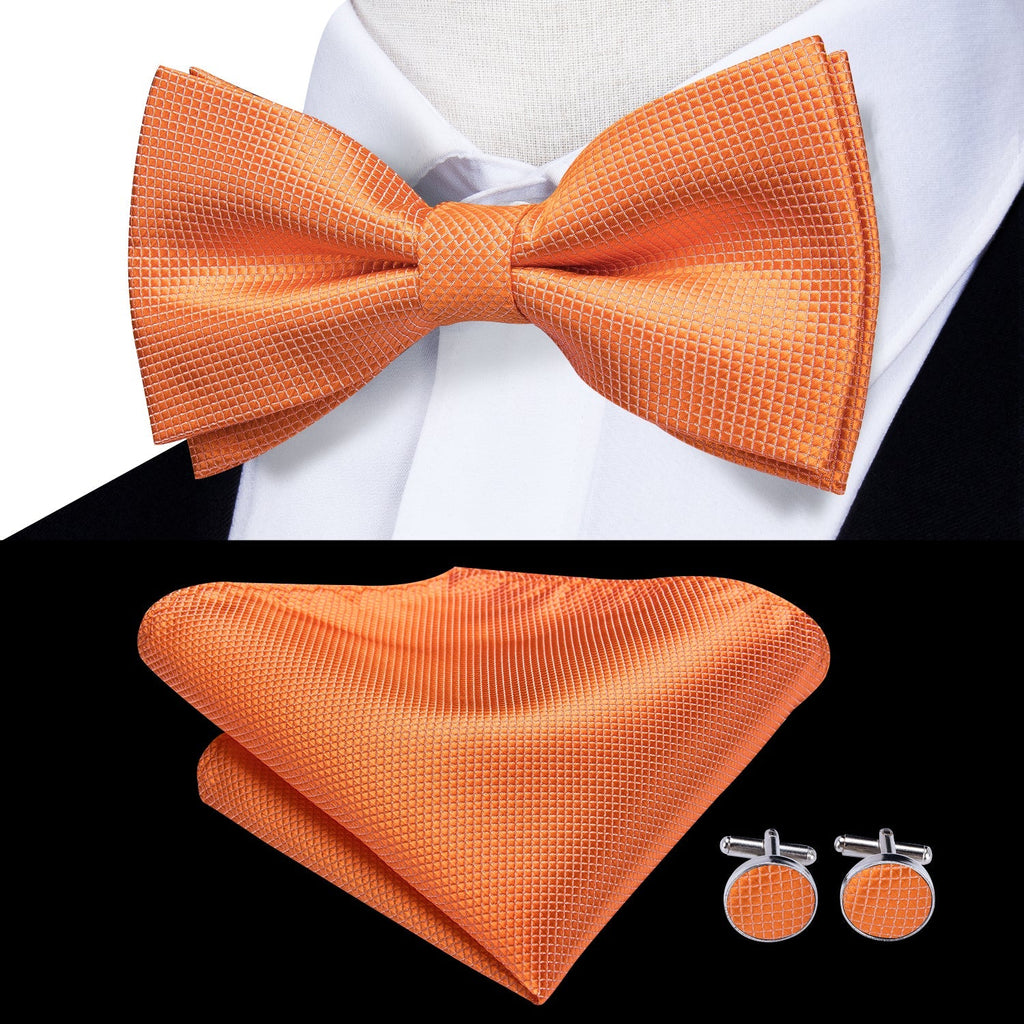 GentCrest Red Solid Bowtie Set - Image 1