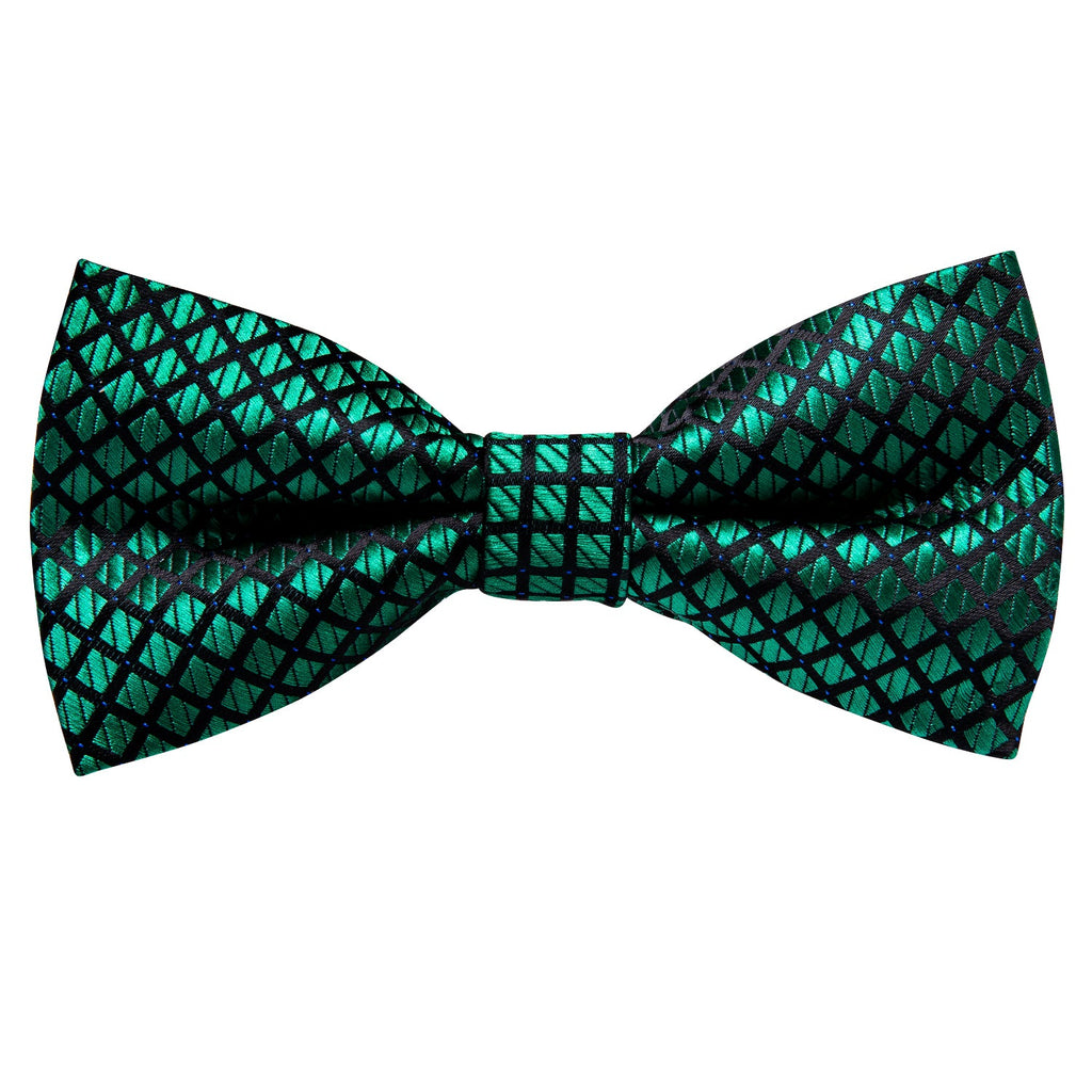 GentCrest Black Plaid Bowtie Set - Image 4
