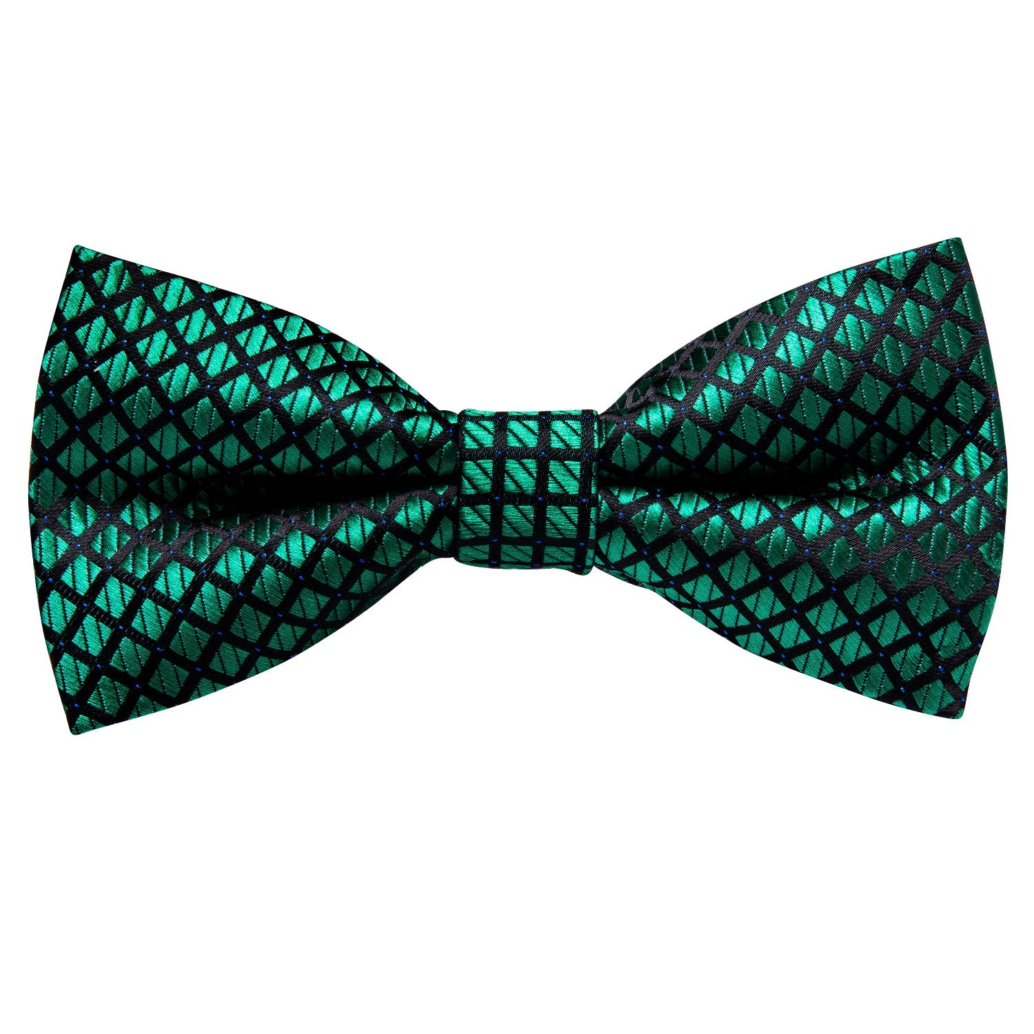 GentCrest Black Plaid Bowtie Set - Image 4