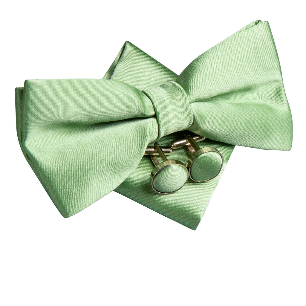 GentCrest Green Solid Bowtie Set - Image 2
