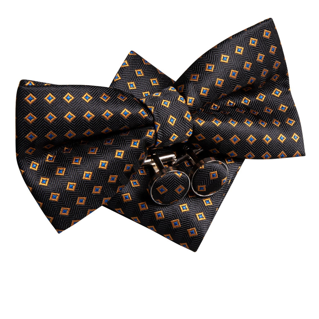 GentCrest Blue Plaid Bowtie Set - Image 2
