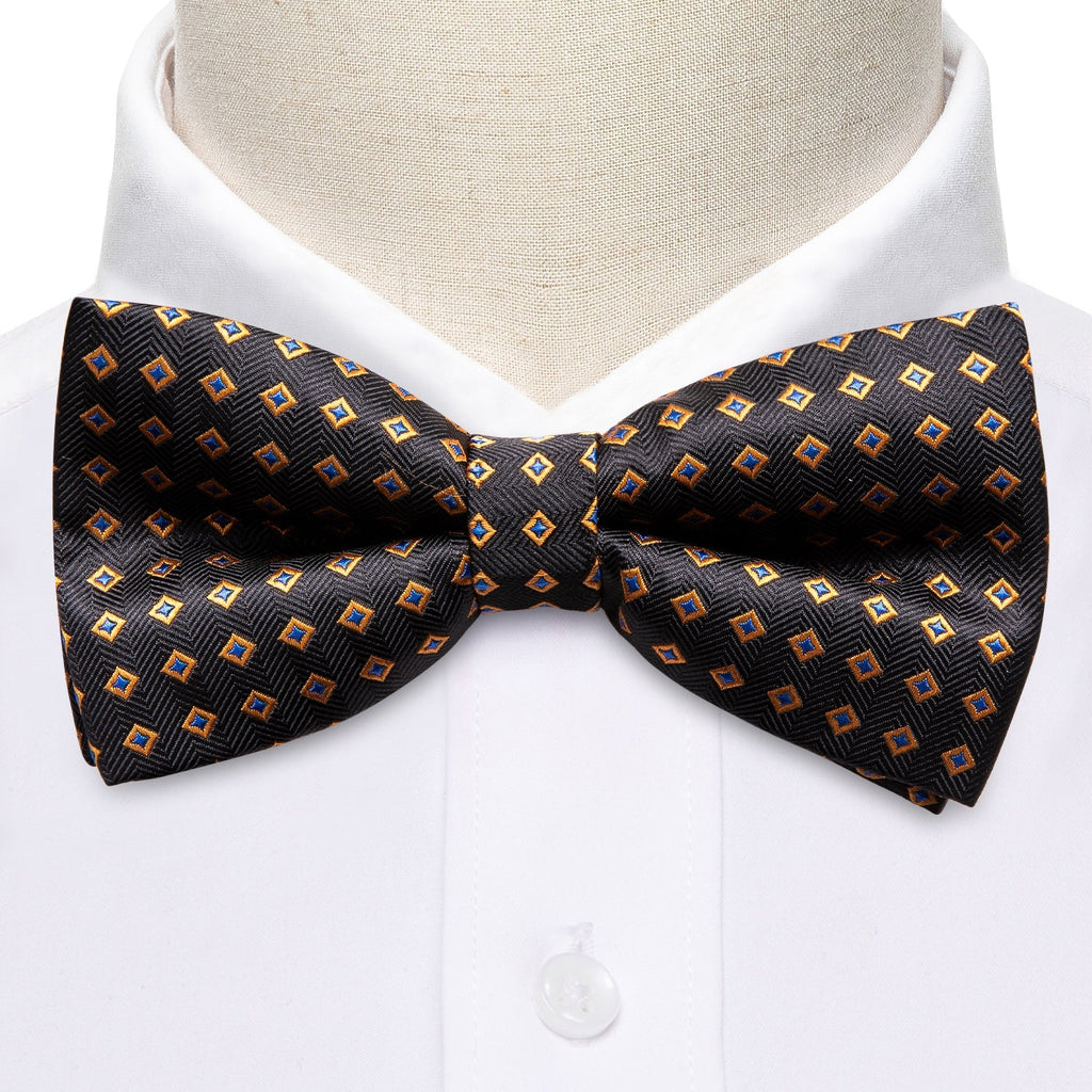GentCrest Blue Plaid Bowtie Set - Image 3