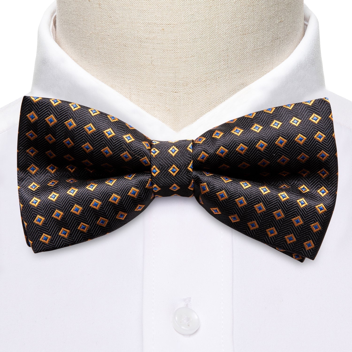 GentCrest Blue Plaid Bowtie Set - Image 3