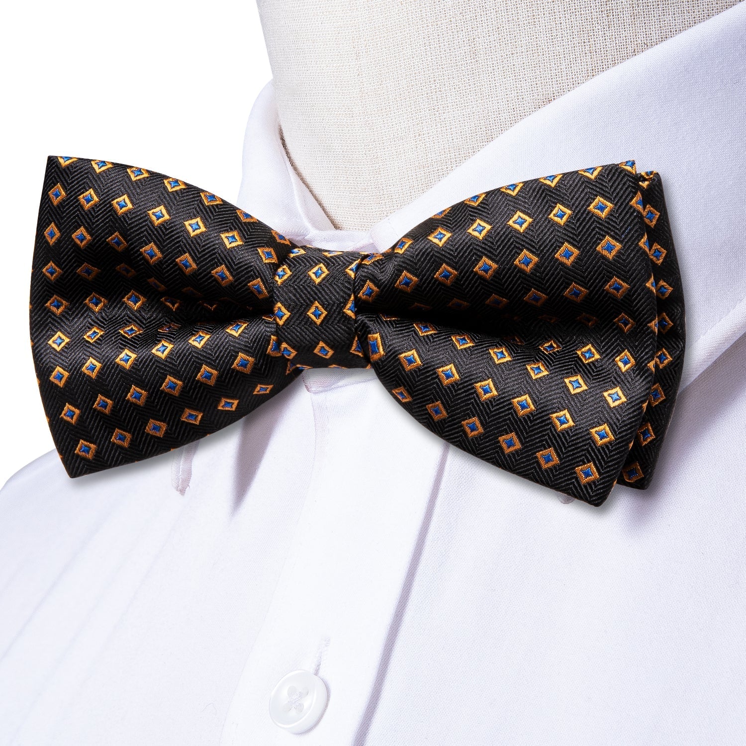 GentCrest Blue Plaid Bowtie Set - Image 1