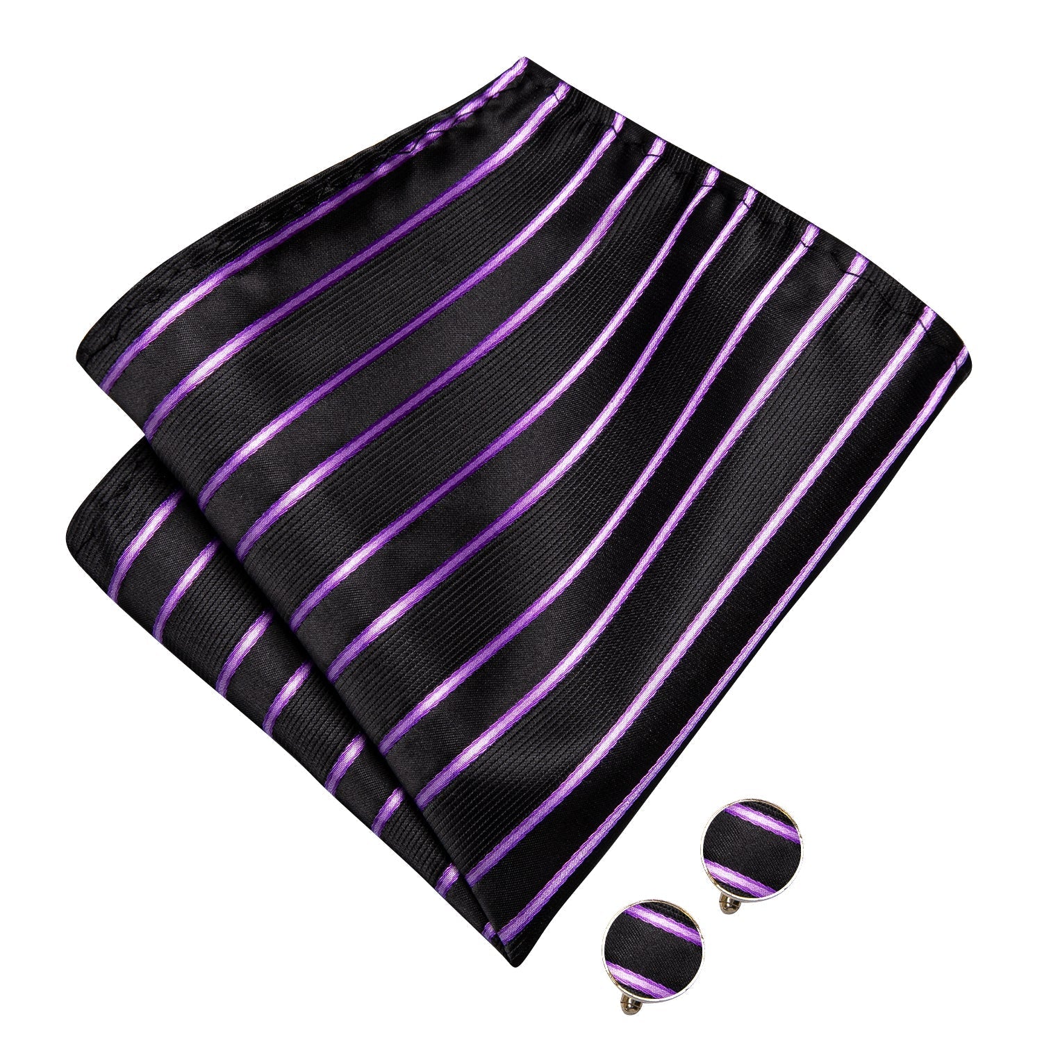 GentCrest Black Striped Bowtie Set - Image 6