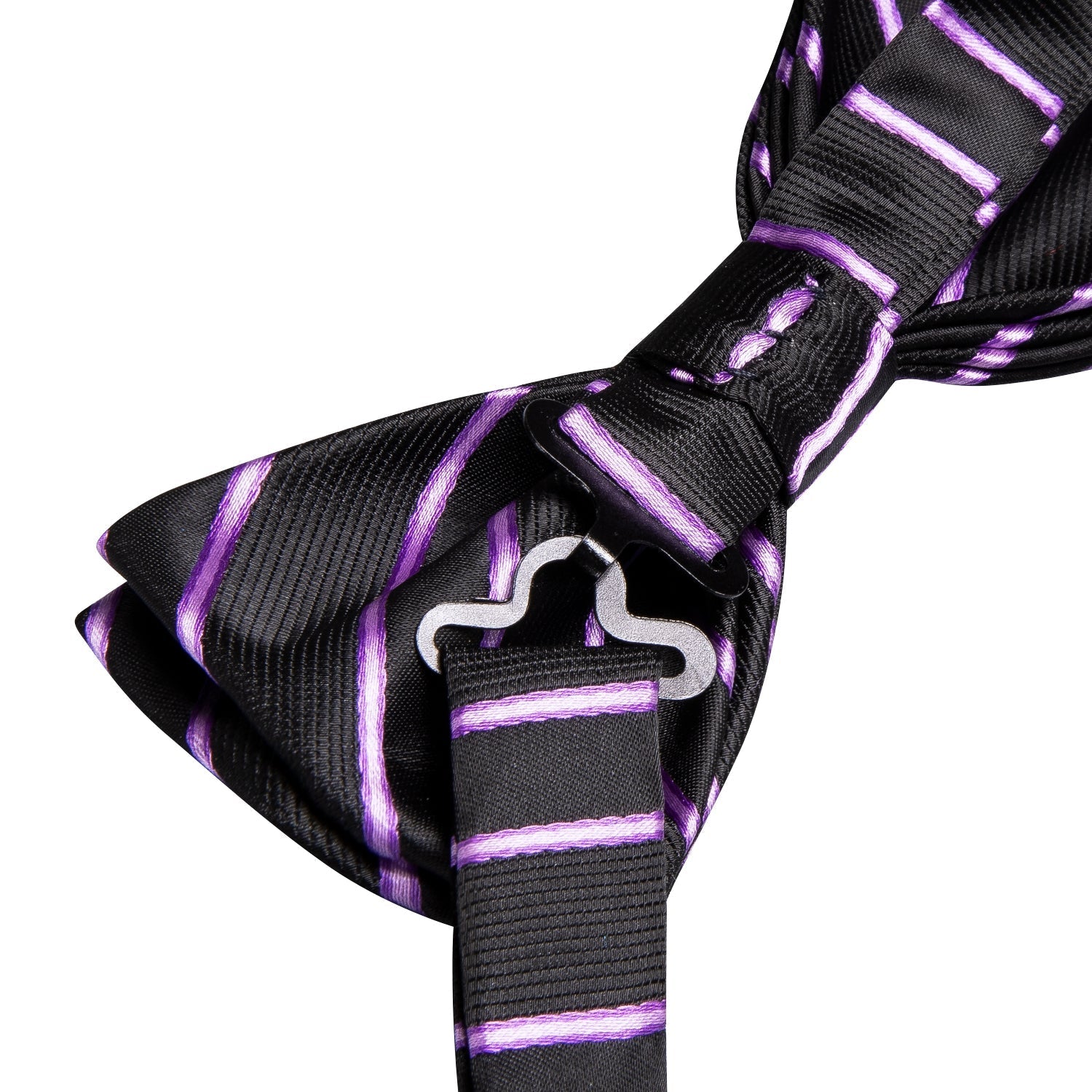 GentCrest Black Striped Bowtie Set - Image 7