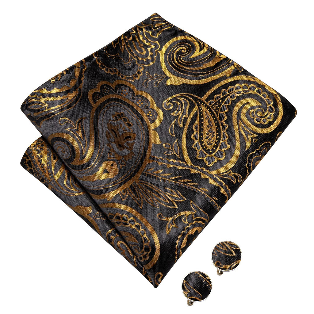 GentCrest Black Paisley Bowtie Set - Image 7