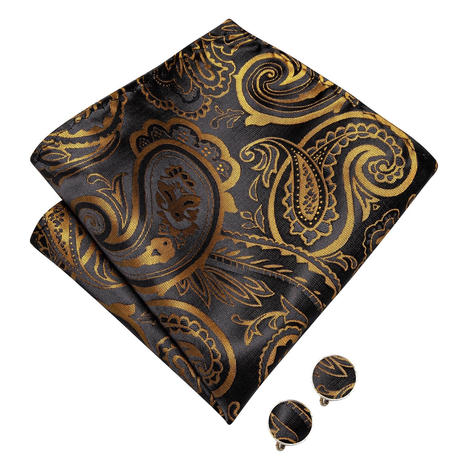 GentCrest Black Paisley Bowtie Set - Image 7