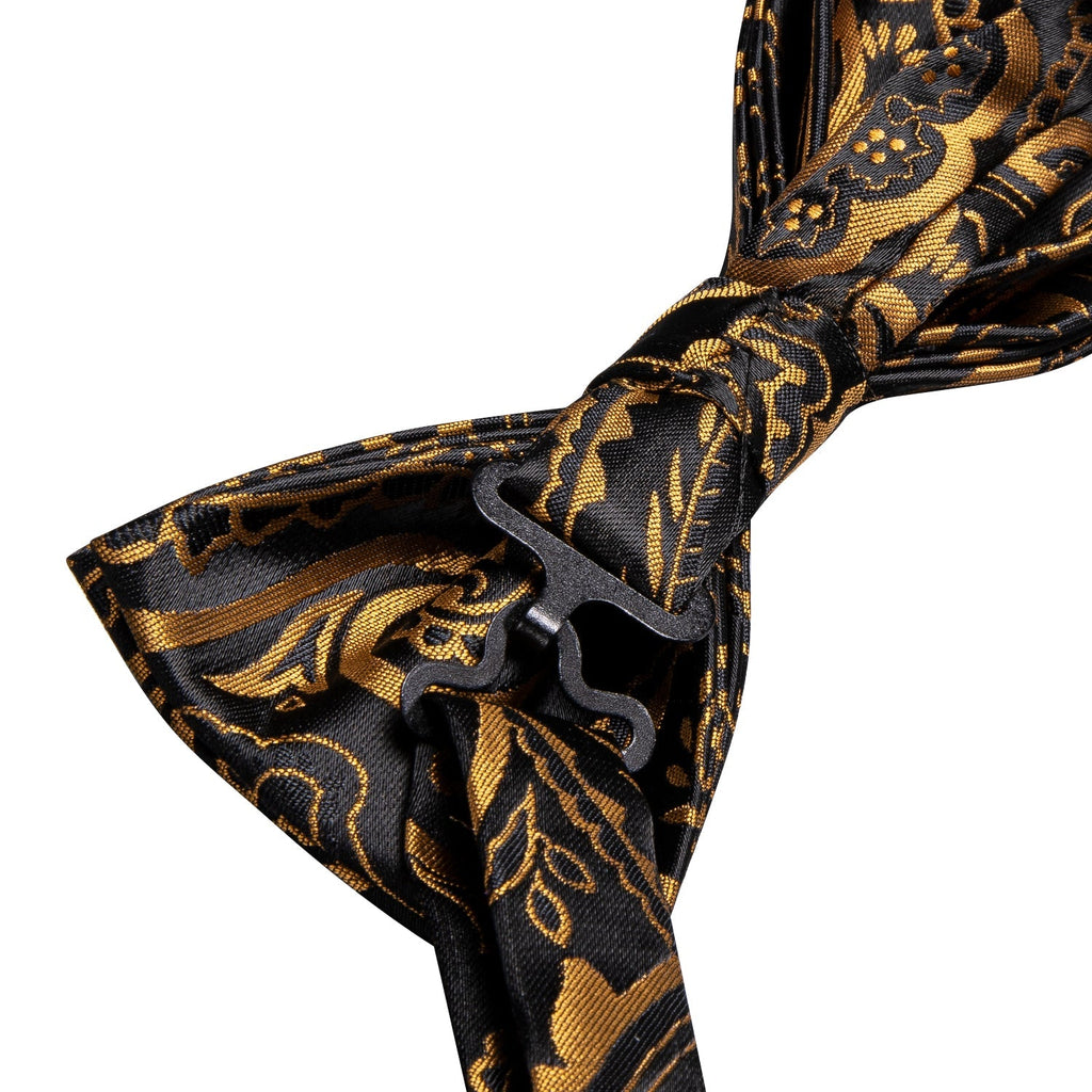 GentCrest Black Paisley Bowtie Set - Image 6