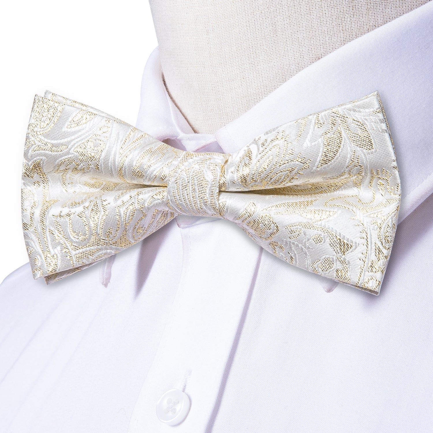 GentCrest Beige Floral Bowtie Set - Image 4