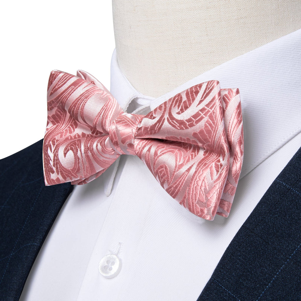 GentCrest Pink Paisley Bowtie Set - Image 3
