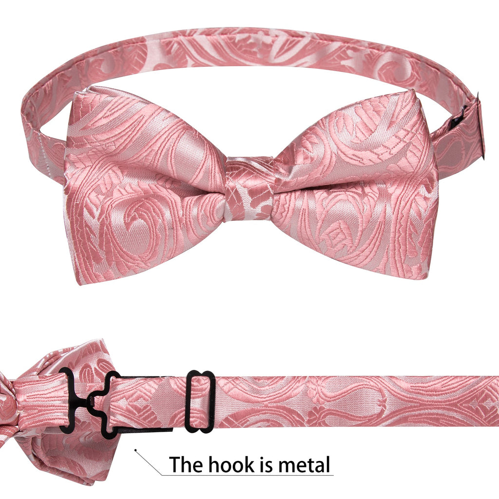 GentCrest Pink Paisley Bowtie Set - Image 5