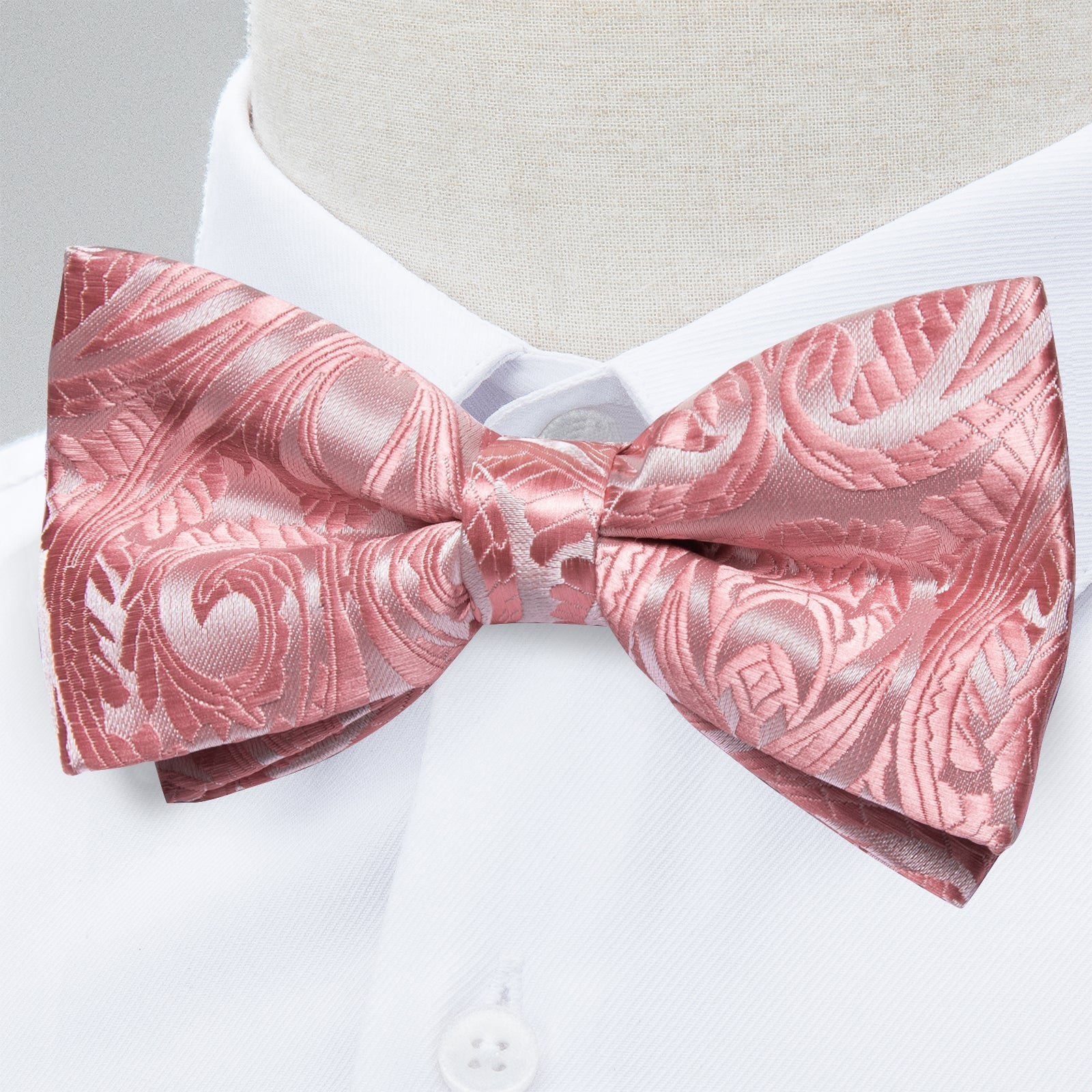 GentCrest Pink Paisley Bowtie Set - Image 2
