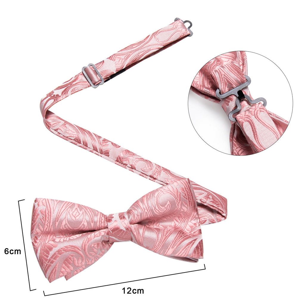 GentCrest Pink Paisley Bowtie Set - Image 7