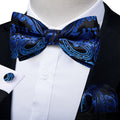 GentCrest Black Paisley Bowtie Set - Image 1