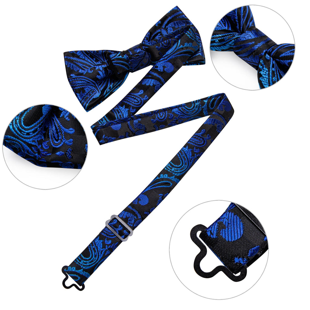 GentCrest Black Paisley Bowtie Set - Image 8
