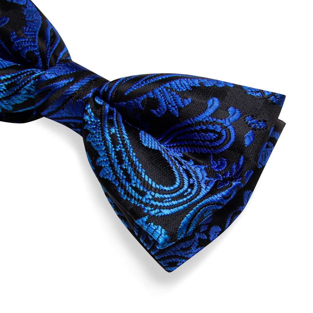 GentCrest Black Paisley Bowtie Set - Image 9