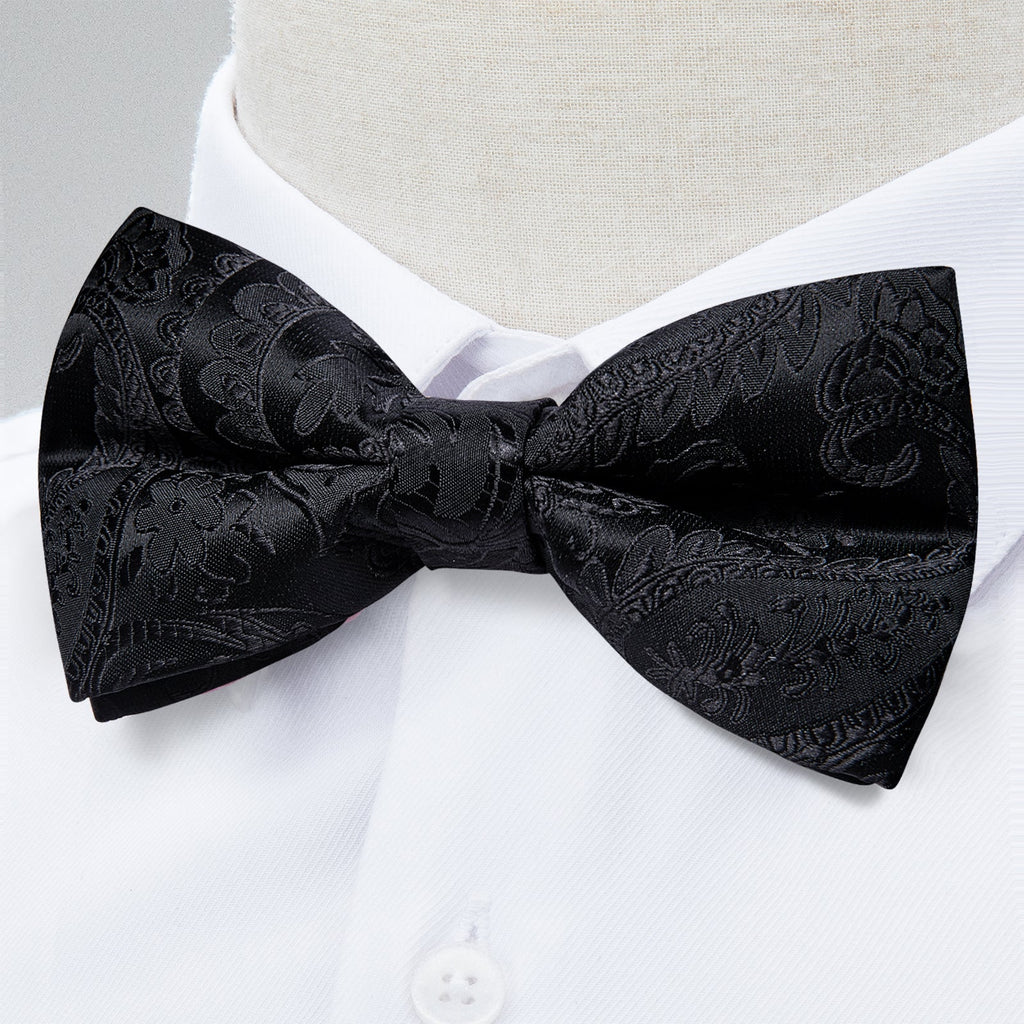 GentCrest Black Paisley Bowtie Set - Image 5