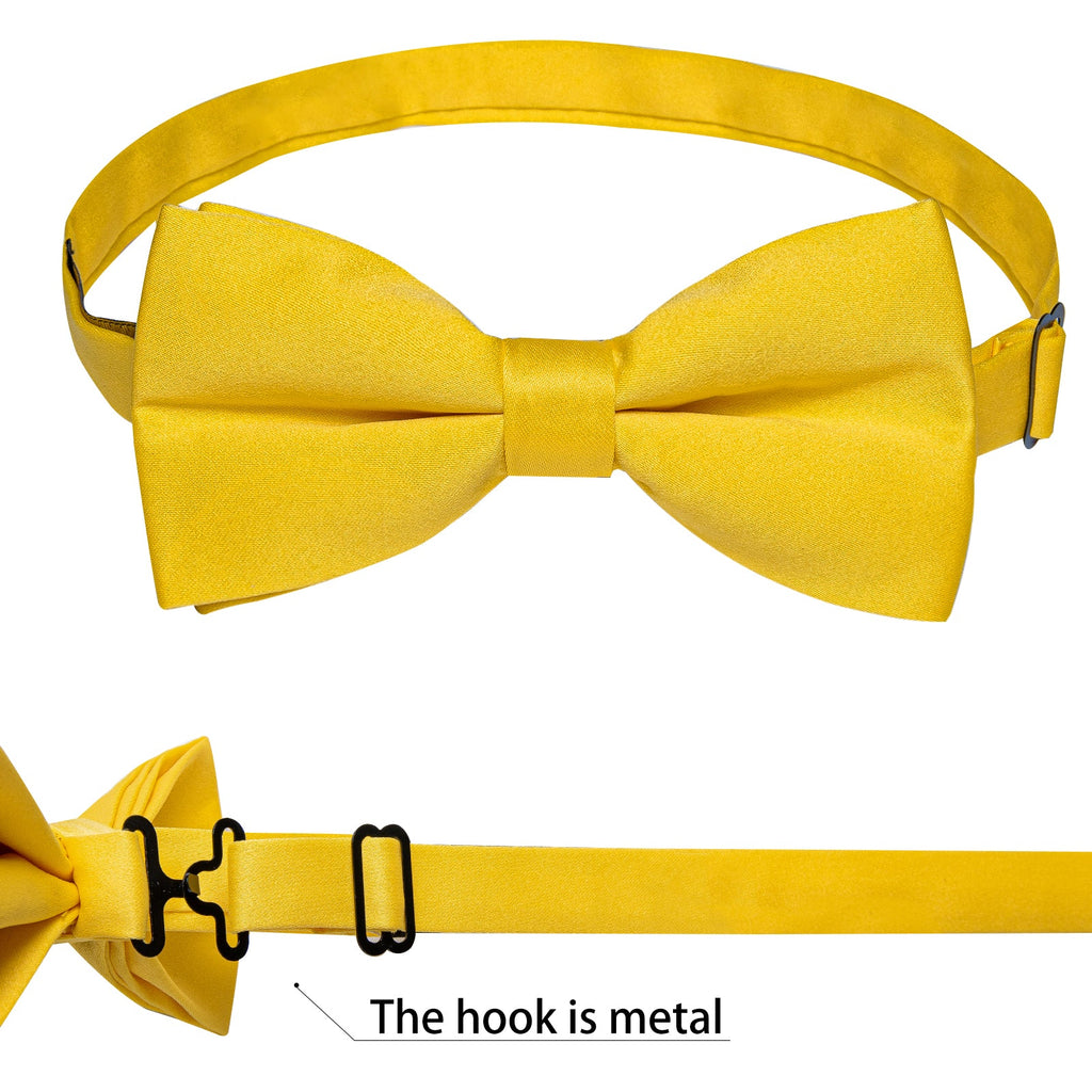 GentCrest Yellow Solid Bowtie Set - Image 6