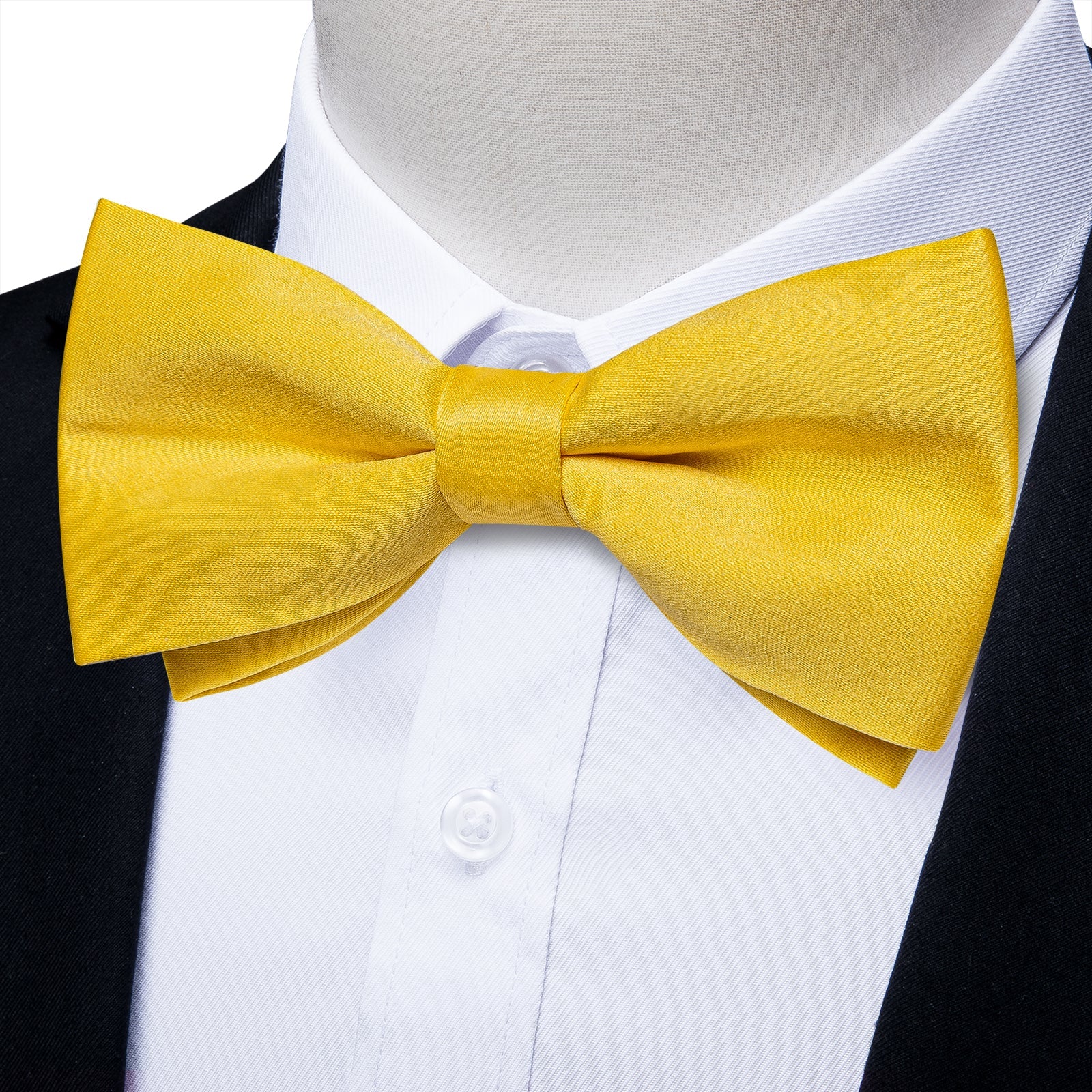 GentCrest Yellow Solid Bowtie Set - Image 5
